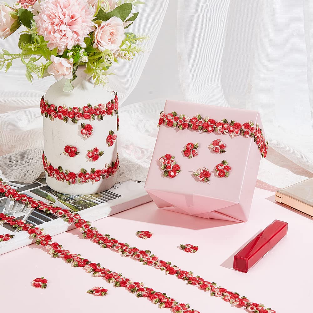 Amazon | PH PandaHall 手芸ブレード 刺繍 花柄 レースリボン カラフル